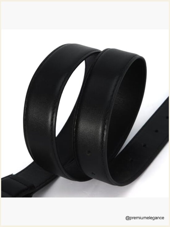 Chunky Waist Belt with Gold Buckle for Jeans Dresses main image 4